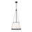 Z-Lite Madeline 5 Light 18" Pendant, Matte Black/White - 1954P18-MB