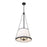 Z-Lite Madeline 5 Light 18" Pendant, Matte Black/White