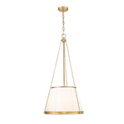 Z-Lite Madeline 5 Light 18" Pendant, Modern Gold/White - 1954P18-MGLD