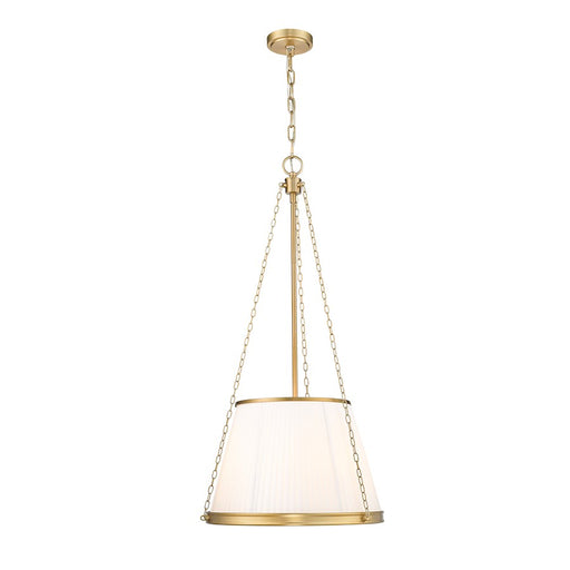 Z-Lite Madeline 5 Light 18" Pendant, Modern Gold/White - 1954P18-MGLD
