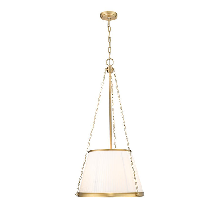 Z-Lite Madeline 5 Light 18" Pendant, Modern Gold/White - 1954P18-MGLD