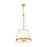 Z-Lite Madeline 5 Light 18" Pendant, Modern Gold/White