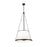 Z-Lite Madeline 6 Light 24" Pendant, Matte Black/White