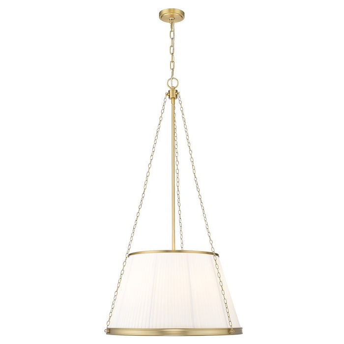 Z-Lite Madeline 6 Light 24" Pendant, Modern Gold/White - 1954P24-MGLD
