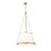 Z-Lite Madeline 6 Light 24" Pendant, Modern Gold/White