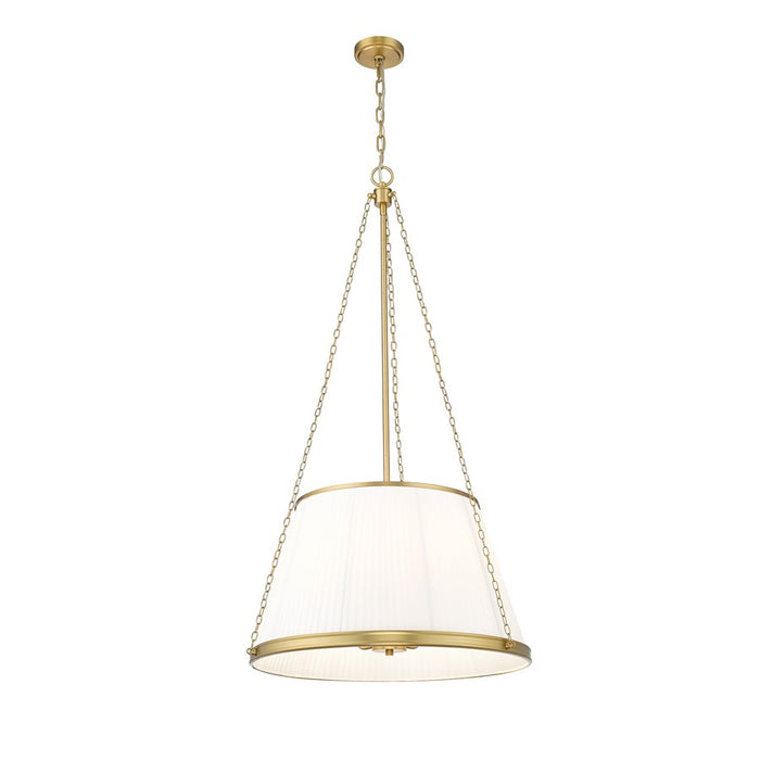 Z-Lite Madeline 6 Light 24" Pendant, Modern Gold/White