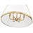 Z-Lite Madeline 6 Light 24" Pendant, Modern Gold/White