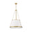 Z-Lite Madeline 6 Light 24" Pendant, Modern Gold/White
