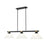 Z-Lite Bronte 3Lt 52.75" Billiard, Black/Rubbed Brass/Opal