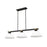 Z-Lite Bronte 3 Light 52.75" Billiard, Black/Rubbed Brass/Opal