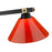 Z-Lite Bronte 3 Light 52.75" Billiard, Black/Brass/Burgundy