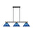 Z-Lite Bronte 3Lt 52.75" Billiard, Black/Brass/Dark Blue