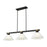 Z-Lite Bronte 3Lt 52.75" Billiard, Black/Brass/White Linen - 1955-3MB-RB-AWL14