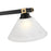 Z-Lite Bronte 3Lt 52.75" Billiard, Black/Brass/White Linen