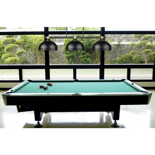 Z-Lite Bronte 3Lt 51.75" Billiard, Black/Rubbed Brass/Black