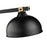 Z-Lite Bronte 3 Light 51.75" Billiard, Black/Rubbed Brass/Black