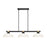 Z-Lite Bronte 3Lt 52.25" Billiard, Black/Rubbed Brass/Opal