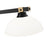 Z-Lite Bronte 3 Light 52.25" Billiard, Black/Rubbed Brass/Opal