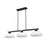 Z-Lite Bronte 3Lt 52.25" Billiard, Black/Rubbed Brass/Opal