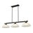Z-Lite Bronte 3Lt 52.25" Billiard, Black/Brass/White Linen - 1955-3MB-RB-DWL14