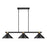 Z-Lite Bronte 3Lt 54" Billiard, Black/Rubbed Brass/Black