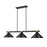 Z-Lite Bronte 3Lt 54" Billiard, Black/Rubbed Brass/Black
