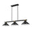 Z-Lite Bronte 3Lt 54" Billiard, Black/Rubbed Brass/Black