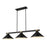Z-Lite Bronte 3Lt 52.75" Billiard, Black/Rubbed Brass/Black - 1955-3MB-RB-MMB