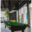 Z-Lite Bronte 3Lt 52.75" Billiard, Black/Rubbed Brass/Black