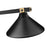 Z-Lite Bronte 3Lt 52.75" Billiard, Black/Rubbed Brass/Black