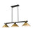 Z-Lite Bronte 3Lt 54" Billiard, Black/Brass/Brass - 1955-3MB-RB-RB15