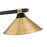 Z-Lite Bronte 3Lt 54" Billiard, Black/Brass/Brass