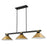 Z-Lite Bronte 3 Light 54" Billiard, Black/Brass/Brass