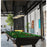 Z-Lite Bronte 3Lt 54.75" Billiard, Black/Rubbed Brass/Black