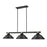 Z-Lite Bronte 3Lt 54.75" Billiard, Black/Rubbed Brass/Black