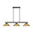 Z-Lite Bronte 3Lt 54.75" Billiard, Black/Brass/Brass