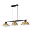 Z-Lite Bronte 3Lt 54.75" Billiard, Black/Brass/Brass