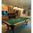 Z-Lite Bronte 3 Light 54.75" Billiard, Black/Brass/White Mottle