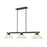 Z-Lite Bronte 3 Light 54.75" Billiard, Black/Brass/White Mottle