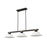 Z-Lite Bronte 3 Light 54.75" Billiard, Black/Brass/White Mottle