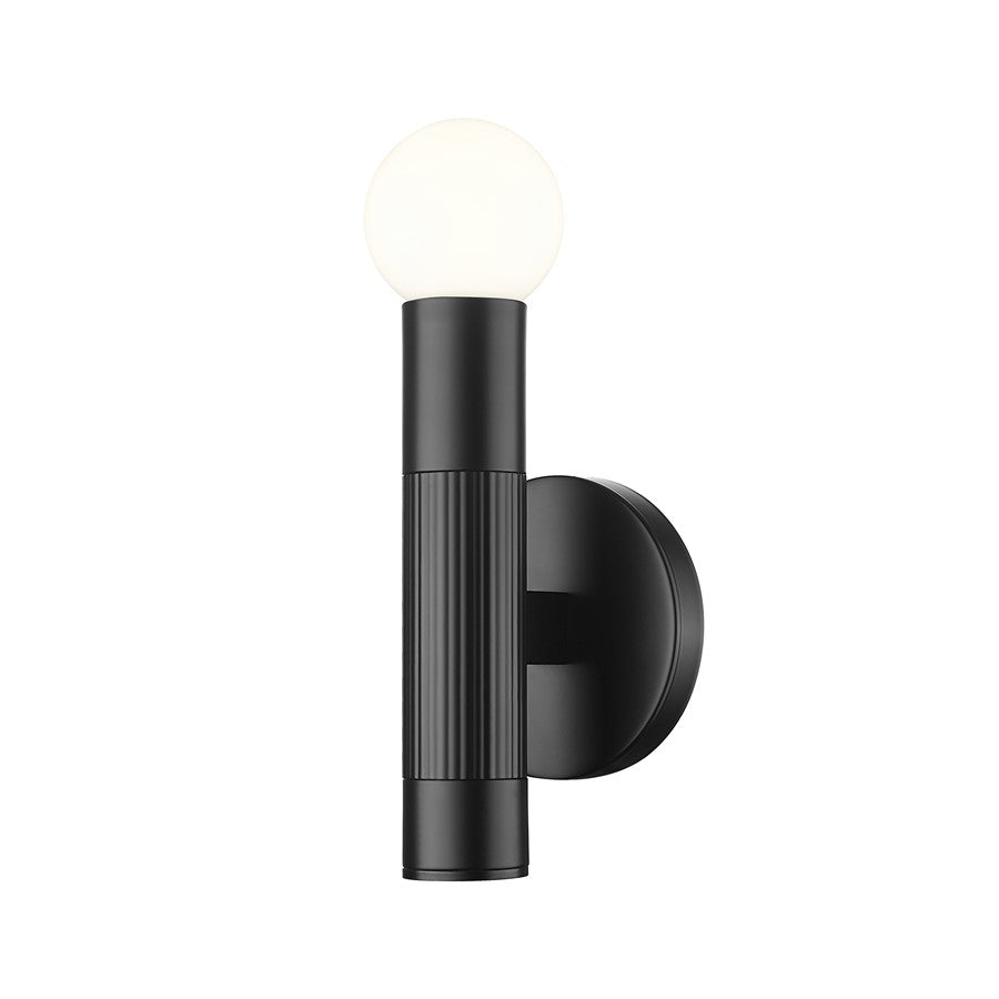 Z-Lite Stari 1 Light Wall Sconce, Matte Black - 1956-1S-MB