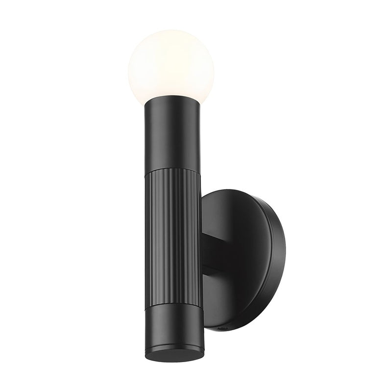 Z-Lite Stari 1 Light Wall Sconce, Matte Black