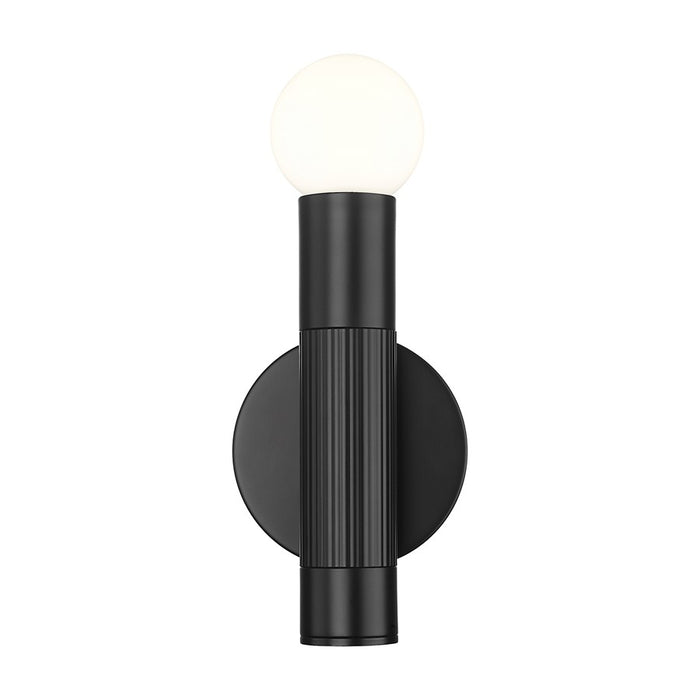 Z-Lite Stari 1 Light Wall Sconce, Matte Black