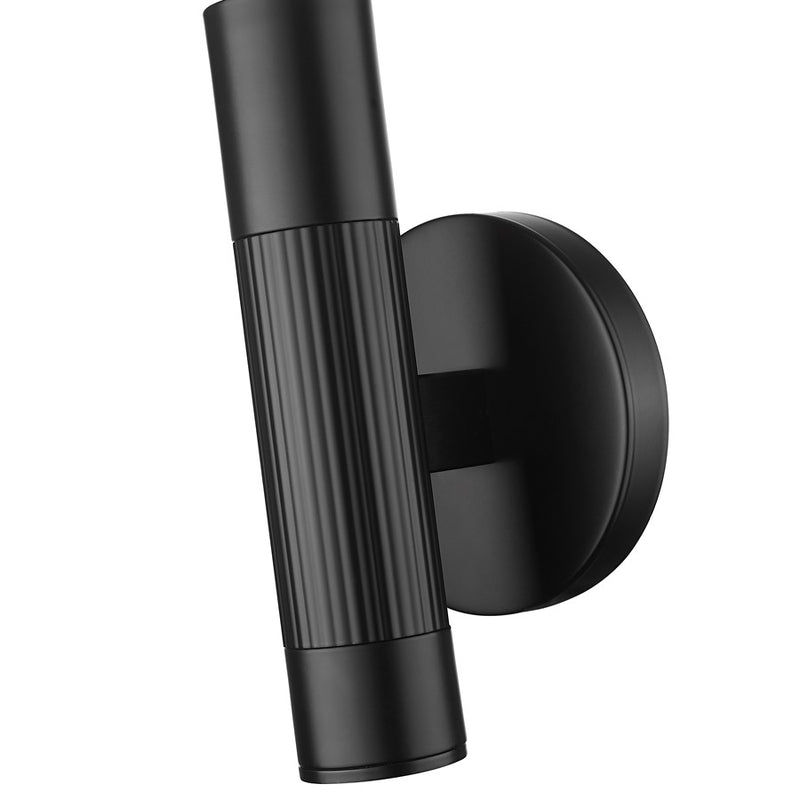 Z-Lite Stari 1 Light Wall Sconce, Matte Black