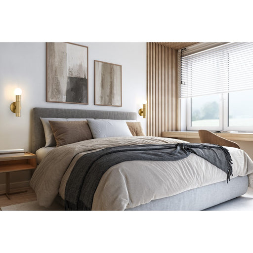 Z-Lite Stari 1 Light Wall Sconce, Modern Gold