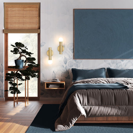 Z-Lite Stari 1 Light Wall Sconce, Modern Gold