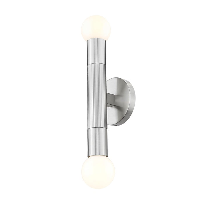 Z-Lite Stari 2 Light Wall Sconce, Brushed Nickel