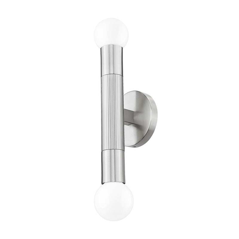 Z-Lite Stari 2 Light Wall Sconce, Brushed Nickel