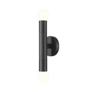 Z-Lite Stari 2 Light Wall Sconce, Matte Black - 1956-2S-MB