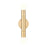 Z-Lite Stari 2 Light Wall Sconce, Modern Gold
